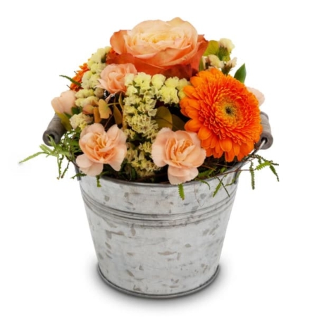 Blumenstrauß "Good Feeling" mit Rose, Spraynelken, Germini & Statizen – ab 35 CHF